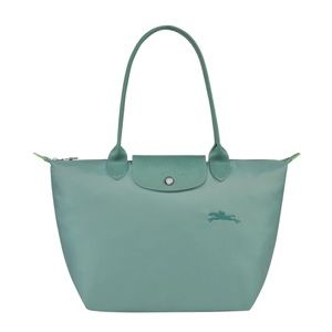 Longchamp Le Pliage S Tote Canvas Shoulder Bag W Leather Trim Lagoon